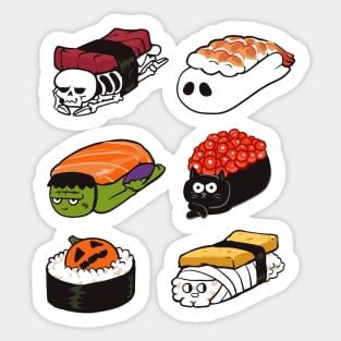 Sushi Halloween Sticker